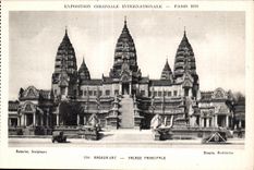 CPA -Exposition Coloniale Internationale - Paris 1931 Angkor vat - Fracade Principale