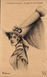 CPA L analenne normandle La coiffe du Mont st michel Folklore Coiffe Costume