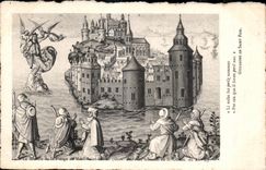 CPA Le miracle de la vierge 