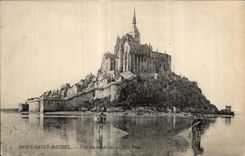 CPA Mont saint michel cote du nord Est pecheurs