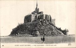 CPAMont saint michel Cote nord ouest north west side Pecheur