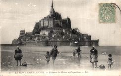 CPA Le mont saint michel Le mont saint michel Pecheurs des greves et coquetiers