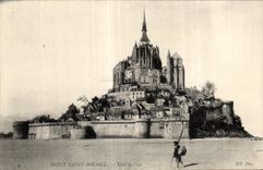 CPA Mont saint michel Cote de l est