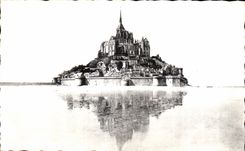 CPA Le mont st michel Vu generale 