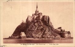 CPA Le mont michel Cote nord ouest norht west side