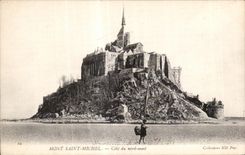 CPA Mont saint michel Cote du nord ouest Pecheur