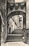 CPA Mont saint michel Abbaye grands degres et le pont fortifies The abbey the great steps and thge strengthened bridge 