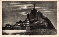 CPA Le mont saint michel Effet de lune 