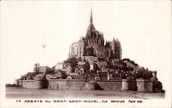 CPA Abbaye du mont saint michel vue generale face est 