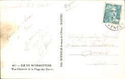 CPA Noirmoutier Vue generale de la plage des dames