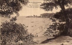 CPA Noirmoutier Bois de la chaise la plage des dames a travers les chenes