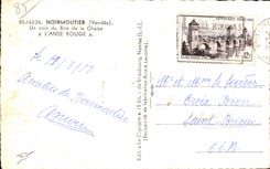 CPSM Noirmoutier Un coin du Bois de la Chaize L Anse Rouge