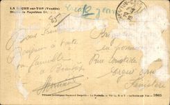 CPA the Rock on Yon (the Vendee) Statue of Napoleon