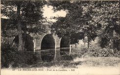 CPA the Rock On Yon Bridge of Lardiere