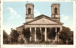 CPA the Rock on Yon (the Vendee) Church Saint Louis