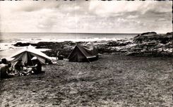 CPA enarena los campistas del olonne en la cornisa