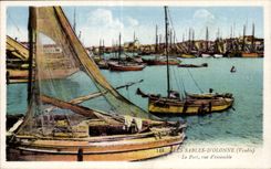 CPA enarena el olonne la unidad vista portuaria de los barcos