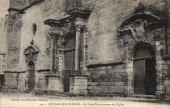 CPA enarena el olonne el renacimiento de la puerta de la iglesia