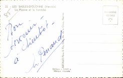 CPA enarena el olonne la piscina y el terraplen