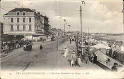 CPA enarena el hotel del olonne del terraplen y de la playa