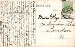 CPA enarena Olonne elegante un traje del folklore