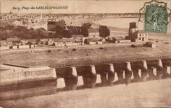 CPA enarena la playa de Olonne de las arenas Olonne