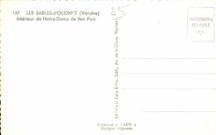 CPA enarena Olonne interior de nuestra senora del buen puerto