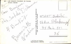 CPSM enarena el folklore enarenado Enfants de Olonne