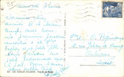 CPA enarena Olonne visto de la playa