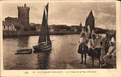 CPA enarena Olonne el canal y los barcos del arundel de la torre