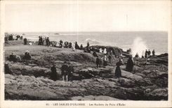 CPA sands Olonne rocks of the well Hell