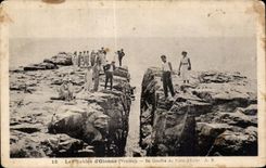 CPA sands Olonne the pit of the paits Hell