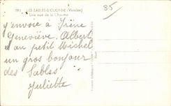 CPA sands Olonne a sight of the choume