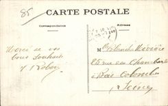 CPA sands Olonne the beach with the moonlight