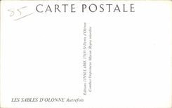 CPA sands Olonne View of the embankment Tram