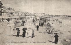 CPA sands Olonne the beach has Heure of the baths