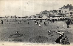 CPA sands Olonne on the beach