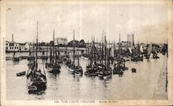 CPA sands Olonne Entrance of port Boats