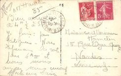 CPA sands Olonne our lady of the good port interiur