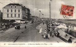 CPA sands Olonne Hotel of the pemblai and the beach