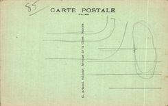 CPA sands Olonne a corner of beach has horizon the piers of the port Coiffe Folklore costume