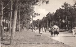 CPA sands Olonne avenue of the casino of the pines