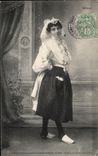 CPA Folklore Costume Caps Sablaise Sables Olonne