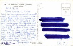 CPA Sands Olonne the Vendee Pults Hell