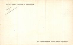 CPA Lucon fontaines du jardin dumaine