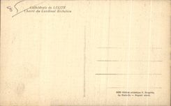CPA Cathedrale de Lucon chaire du cardinal richelieu