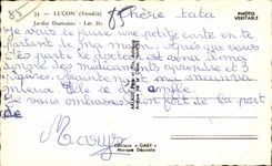 CPA Lucon jardin dumaine les ifs