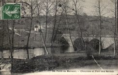 CPA Forel de mervent chaussee et pont des vallees