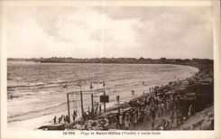 CPA Plage de saint gilles vendee a maree haute