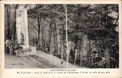 CPA Mouchamps (Vendee) Au Colombier Sous le petit bois la tombe de Clemenceau a droife et celle de son pere